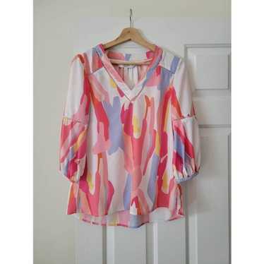 Crosby by Mollie Burch Colorful Blouse S - image 1
