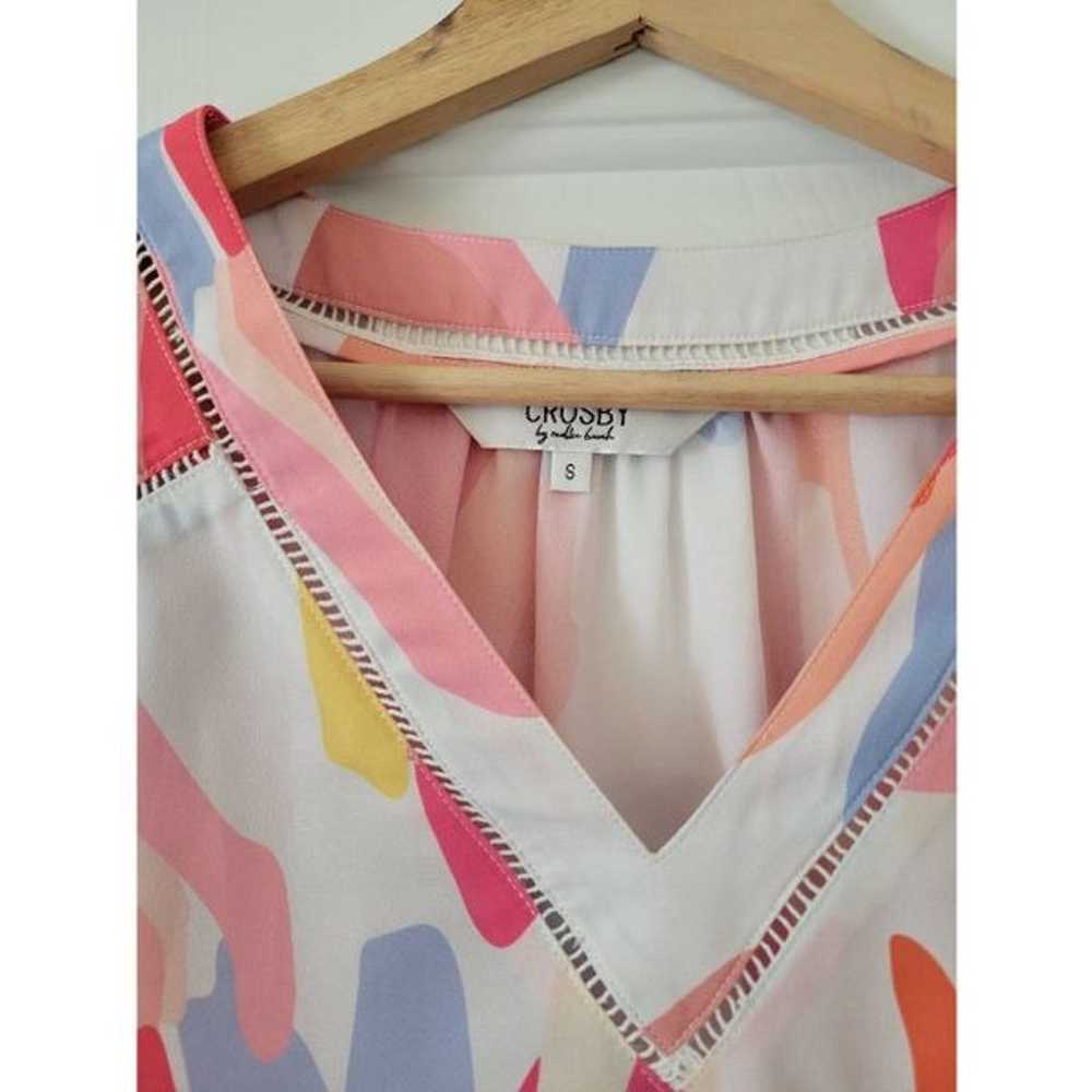 Crosby by Mollie Burch Colorful Blouse S - image 3
