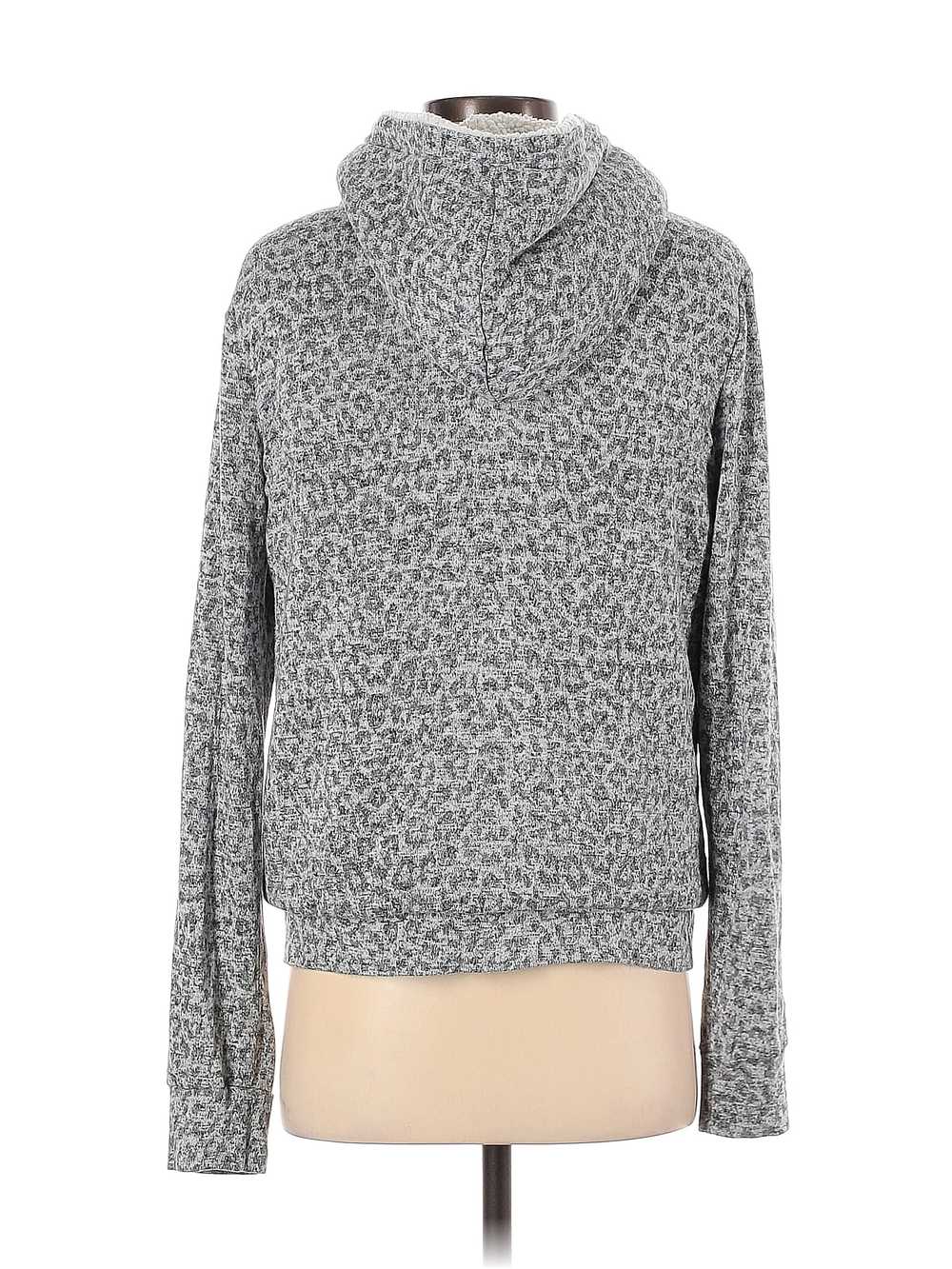 B Collection by Bobeau Women Gray Zip Up Hoodie S - image 2