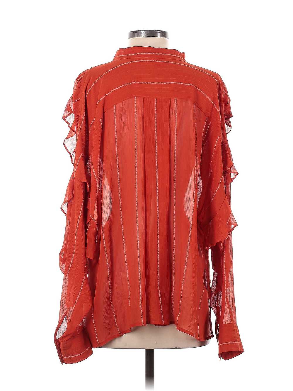 Joie Women Red Long Sleeve Blouse XS - image 2