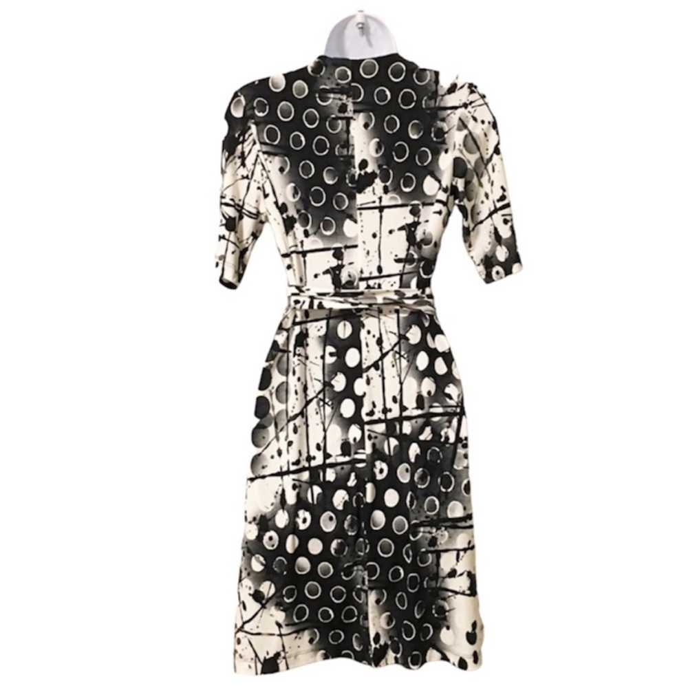 KOMAROV Classic Wrap Dress Women’s Size XS Geomet… - image 10