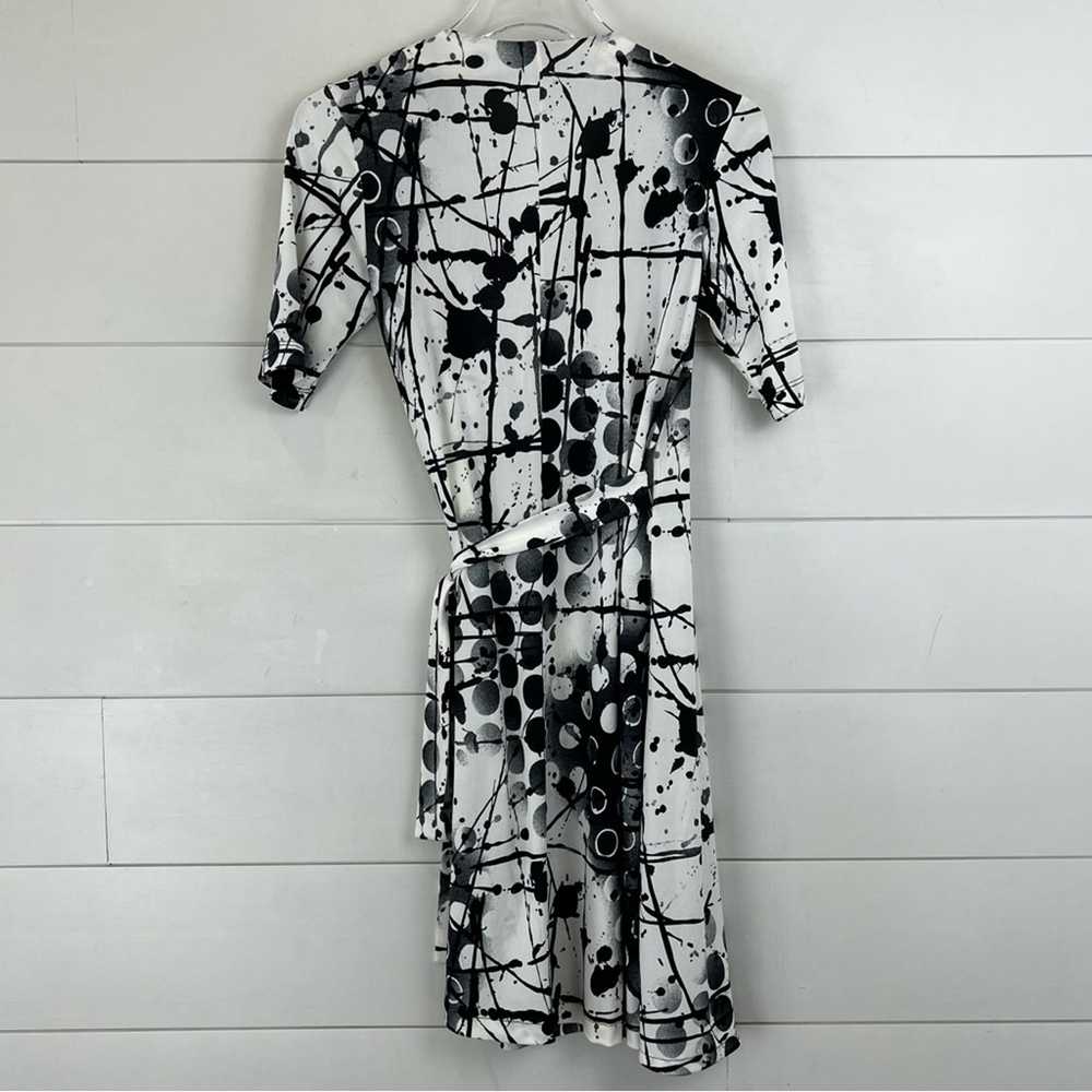KOMAROV Classic Wrap Dress Women’s Size XS Geomet… - image 8
