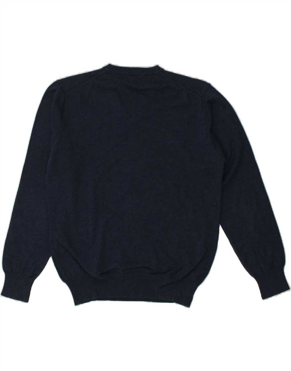 GANT Mens V-Neck Jumper Sweater Large Navy Blue C… - image 2