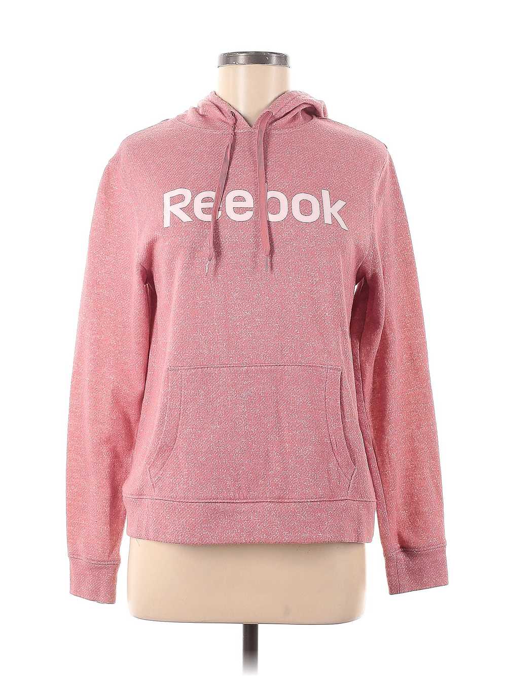 Reebok Women Pink Pullover Hoodie M - image 1