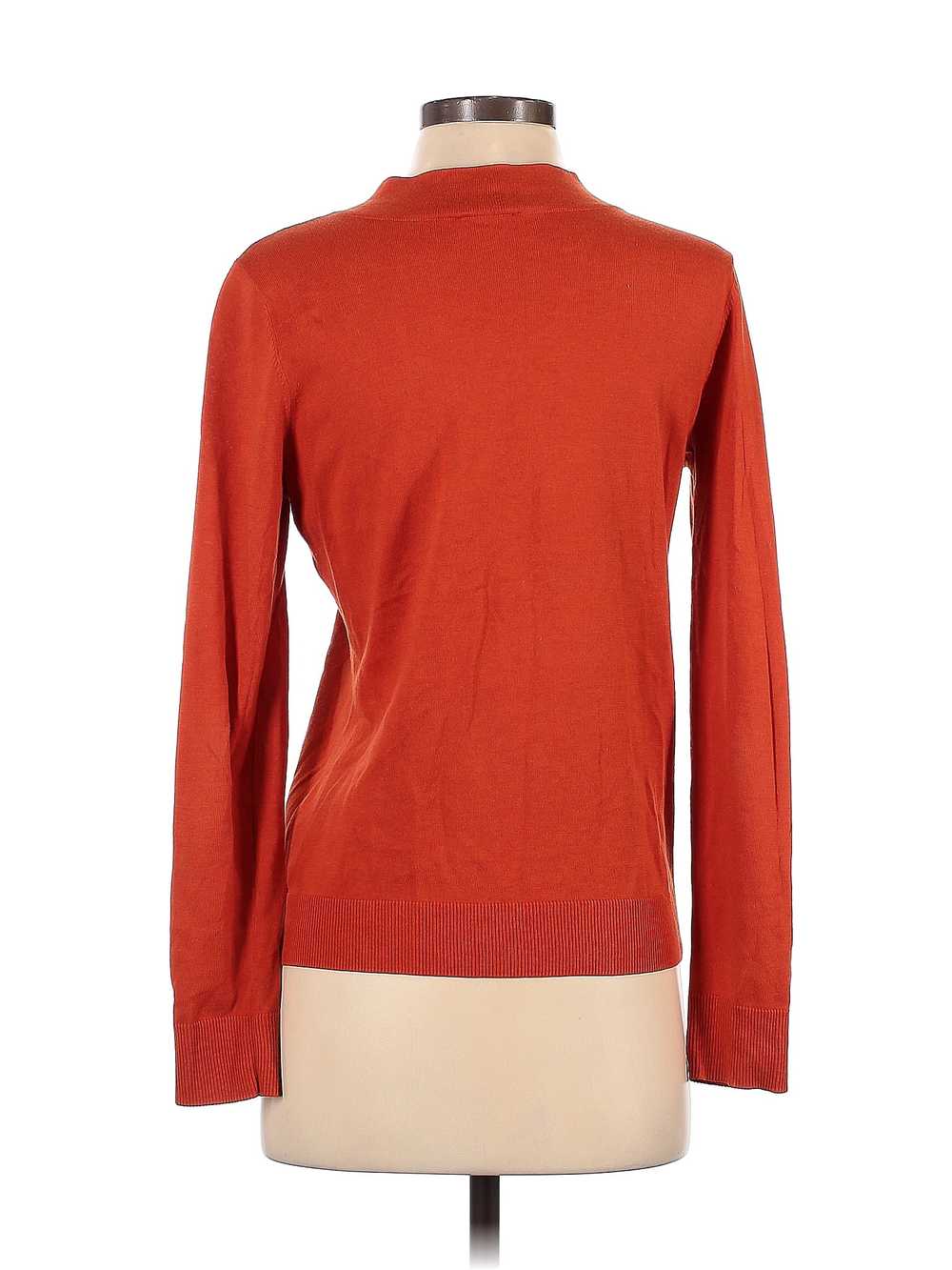 Talbots Women Orange Pullover Sweater S - image 2