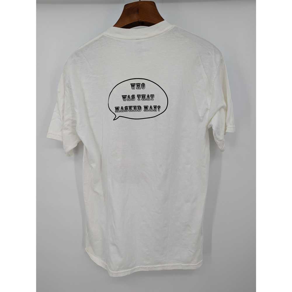 Vintage The Lone Ranger White Graphic T-Shirt Men… - image 2