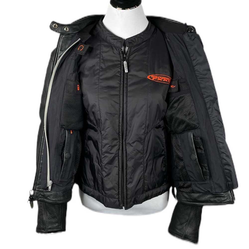 Harley Davidson FXRG Leather Motorcycle Jacket, B… - image 3