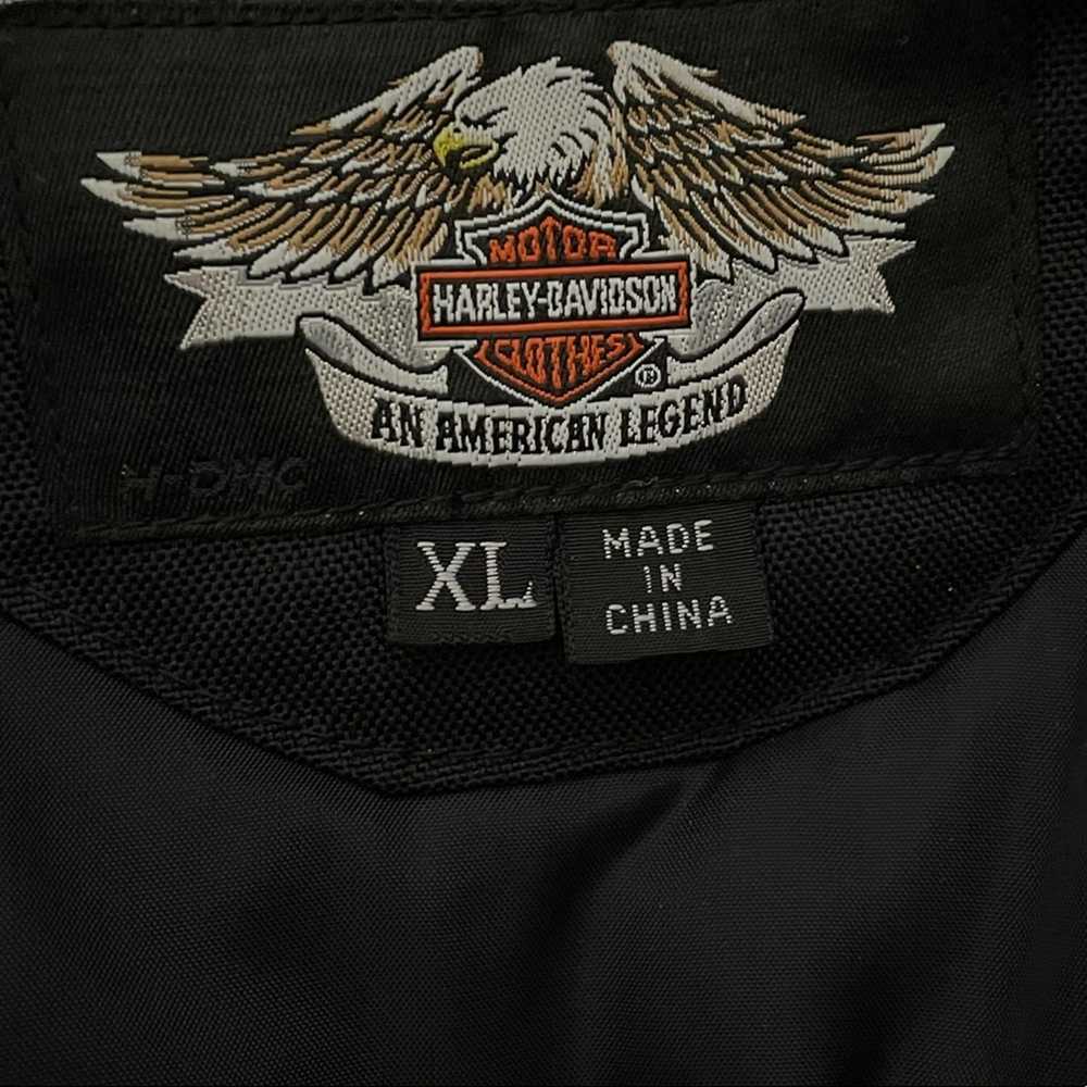 Harley Davidson FXRG Leather Motorcycle Jacket, B… - image 7