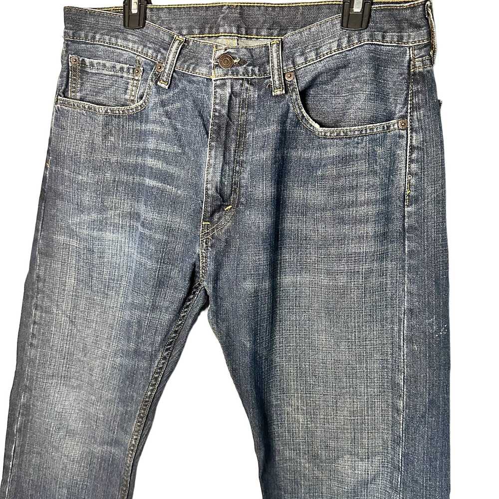 Levi's 505 Men's Dark Straight Leg Jeans Size 34x… - image 2