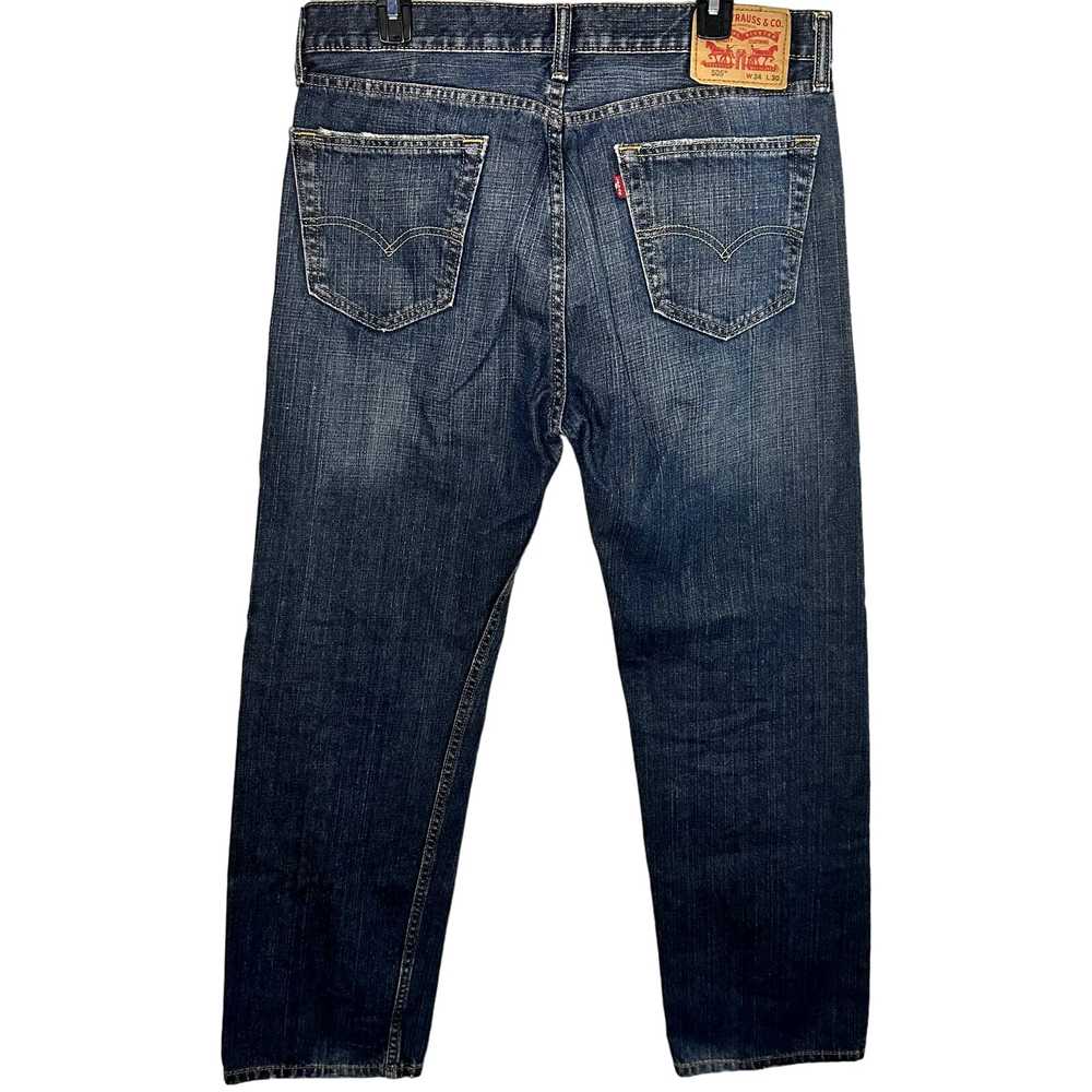 Levi's 505 Men's Dark Straight Leg Jeans Size 34x… - image 4