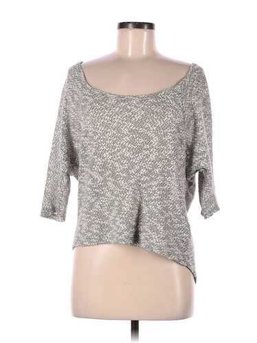 Almost Famous Women Gray Short Sleeve Top M
