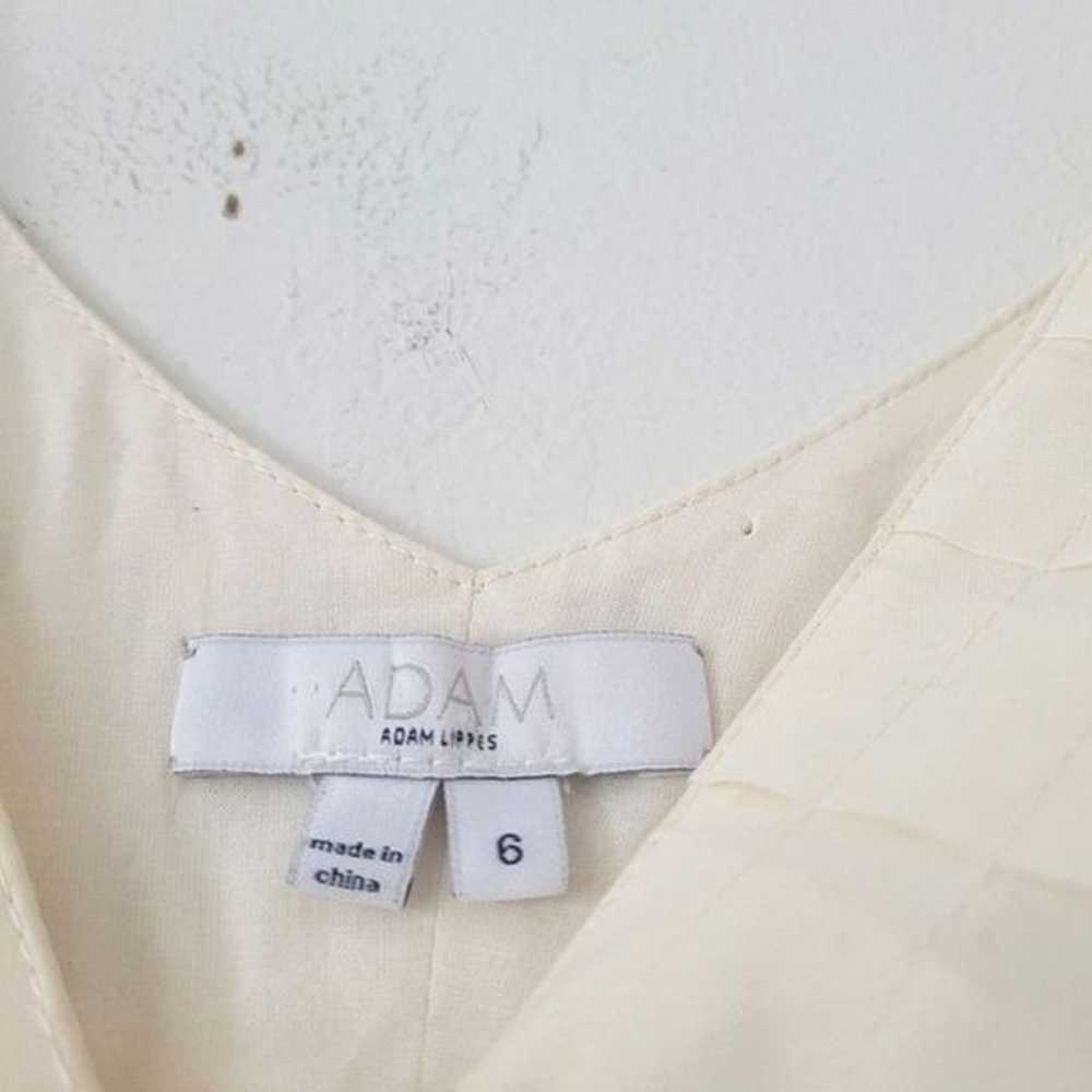 Adam Lippes Ivory White 100% Cotton Blouse Sleeve… - image 7