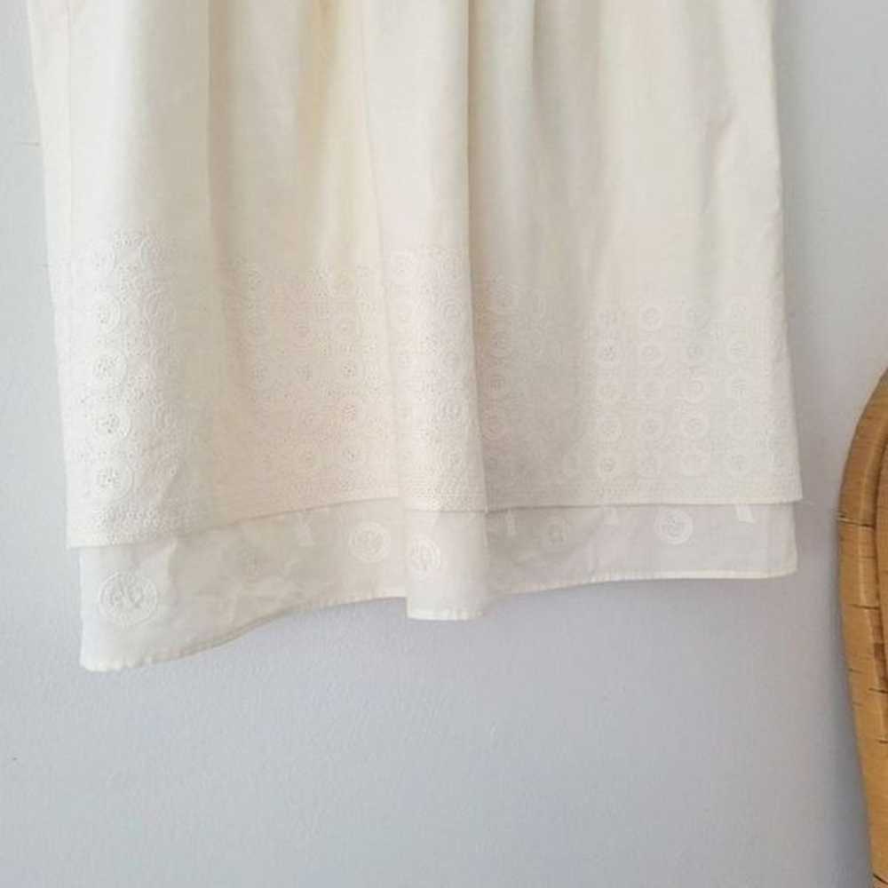 Adam Lippes Ivory White 100% Cotton Blouse Sleeve… - image 8