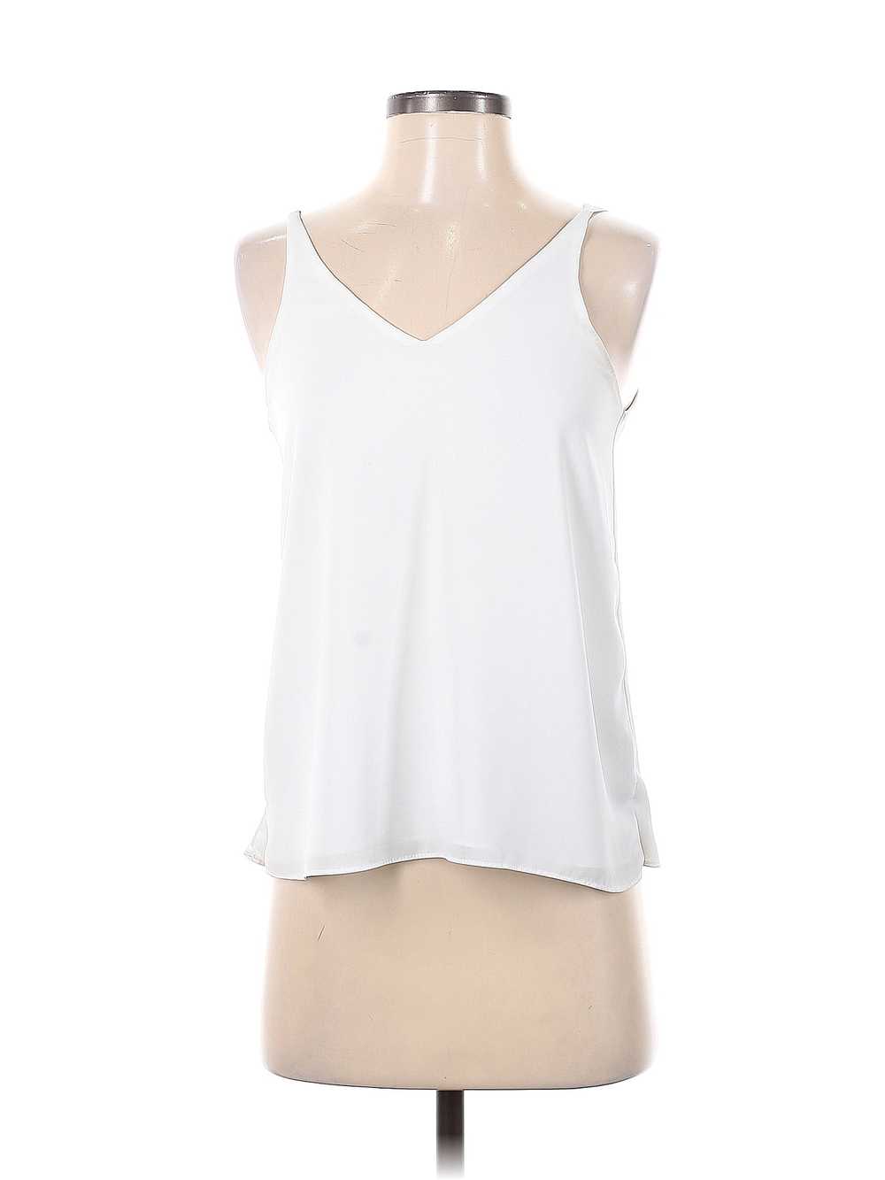 Topshop Women White Sleeveless Blouse 2 - image 1