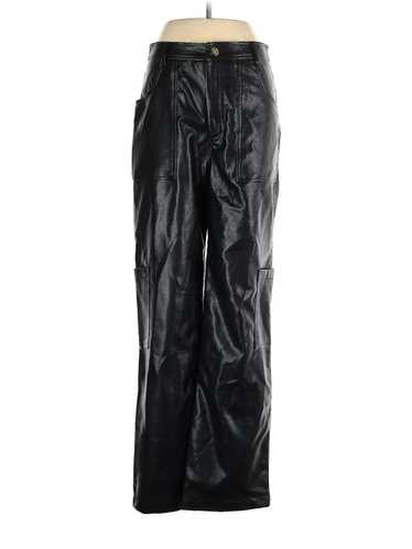 Royal Women Black Faux Leather Pants M