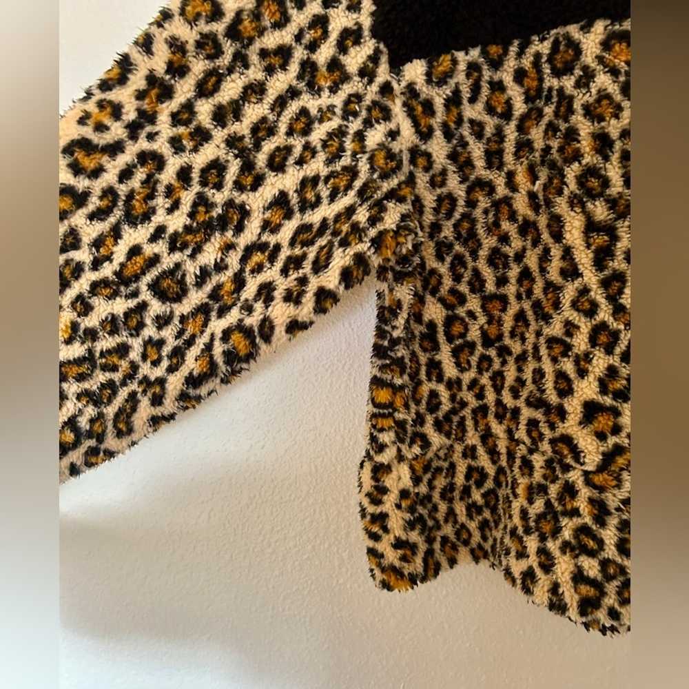 BP Women Small Leopard Animal Print Colorblock Ne… - image 3