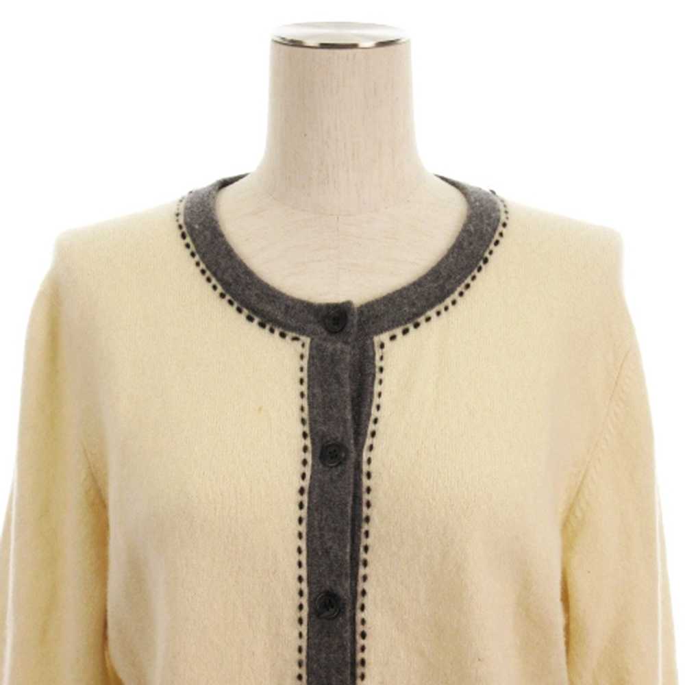 Porta Romana Due Cardigan Knit Cashmere 100 White… - image 2