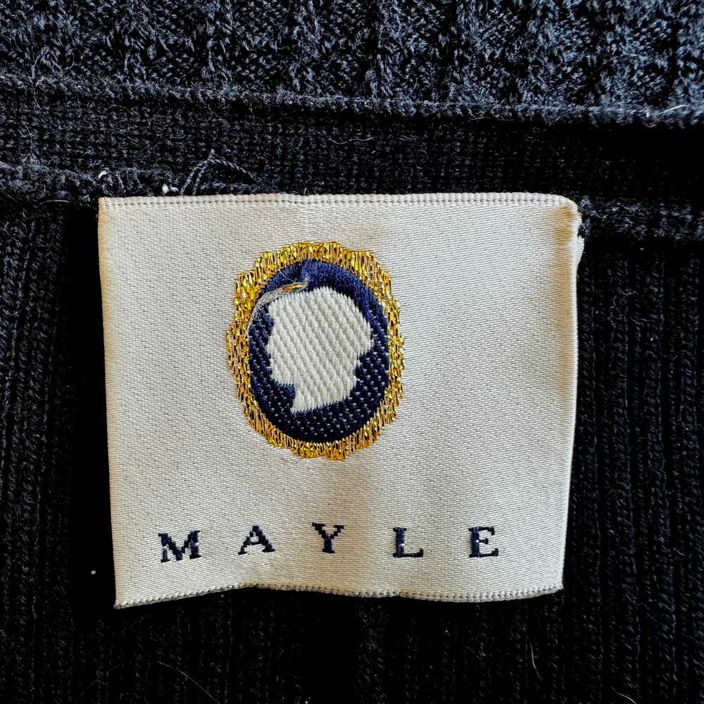 Maison Mayle Short Sleeve knit sweater black top … - image 3
