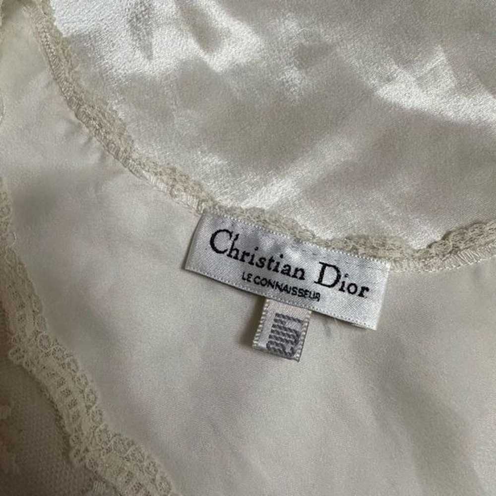 Vintage Christian Dior Womens Lace Trim Camisole … - image 5