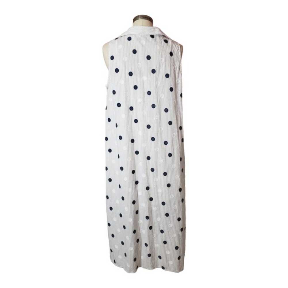 209WST38 Sleeveless Embroidered Polka Dots / Stri… - image 2