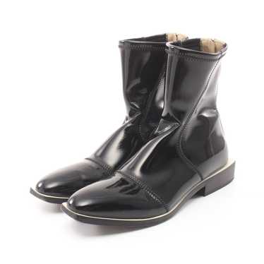 Fendi Short Boots Patent Leather Black Ivory - image 1