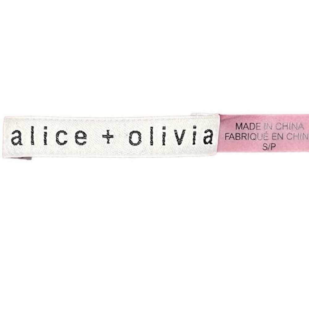 Alice + Olivia Gia Cold Shoulder Red Silk Blouse … - image 8
