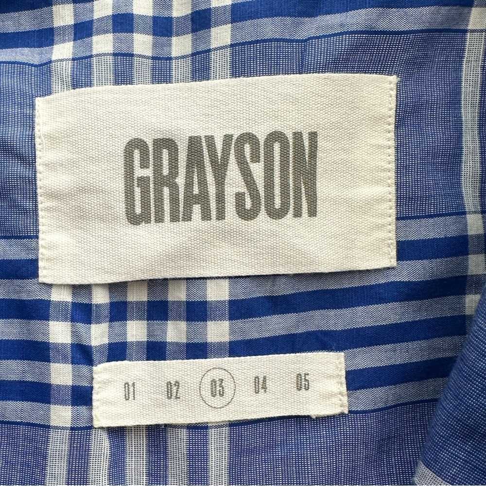 Grayson Frank & Eileen Hero Blue White Plaid Ligh… - image 10