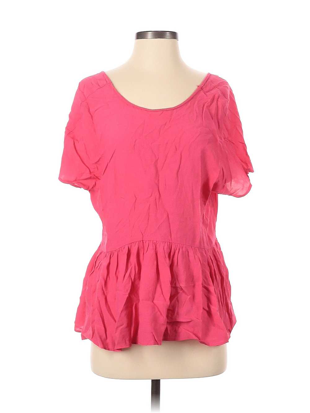 Trafaluc by Zara Women Pink Short Sleeve Blouse XS - image 1
