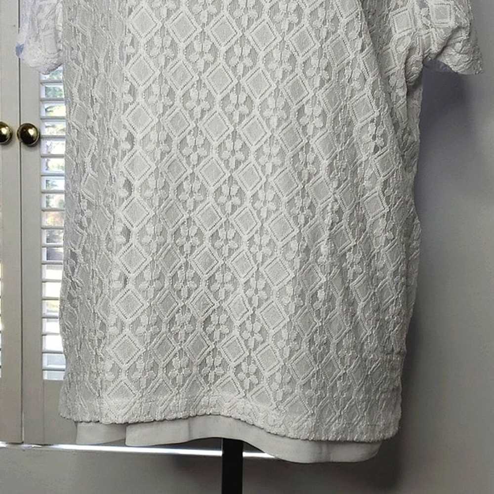 White Floral Lace Top - image 5