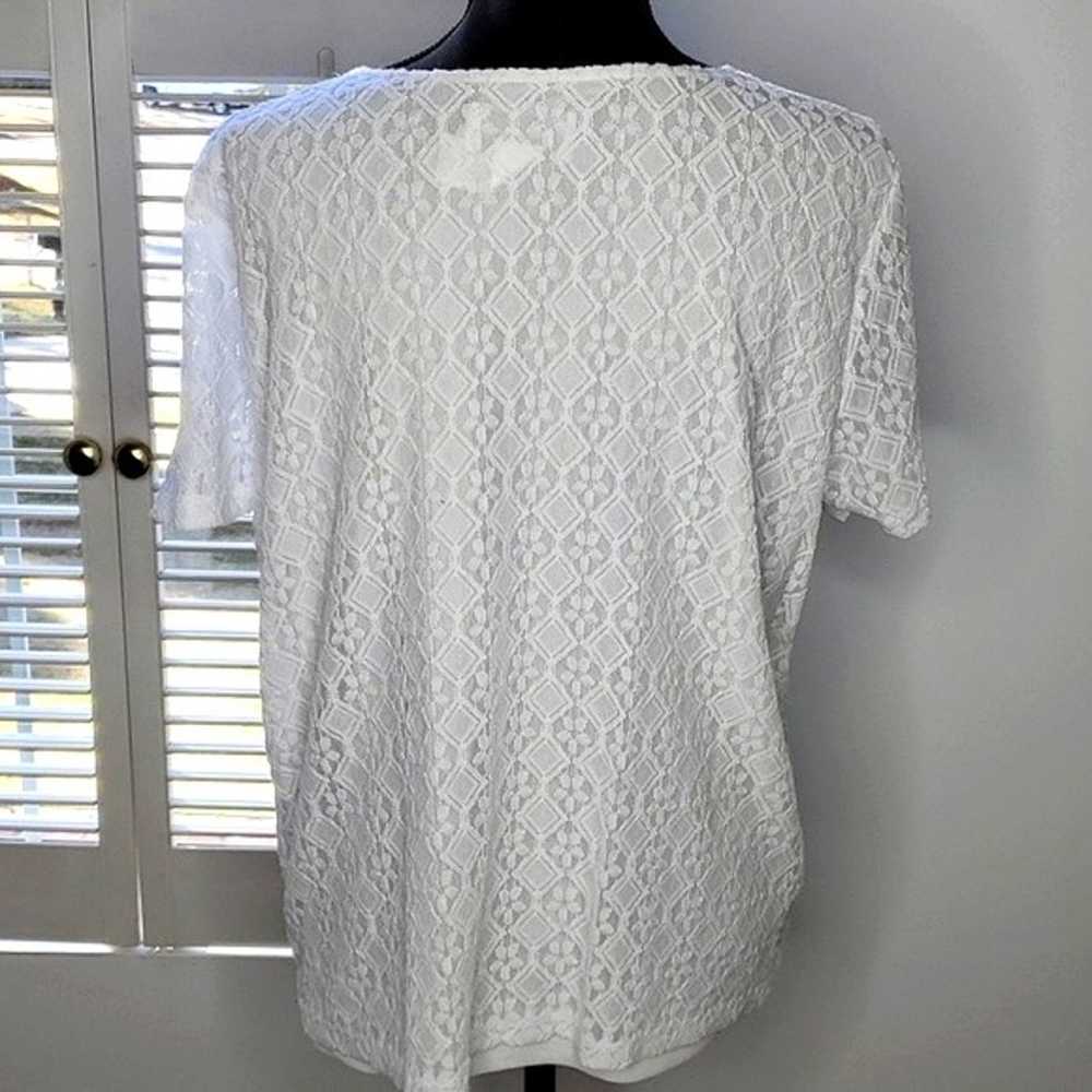 White Floral Lace Top - image 6