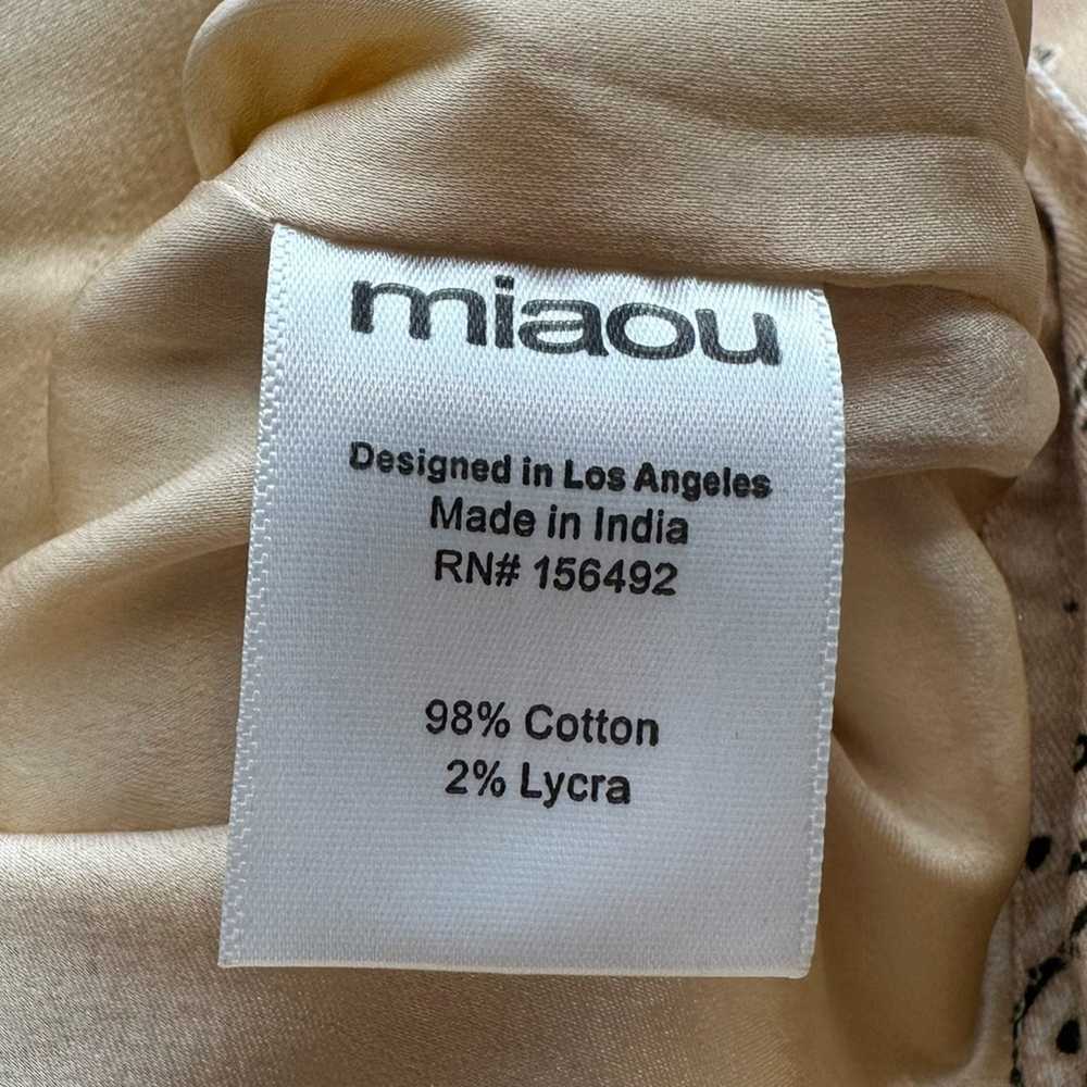 Miaou Lex Bandana Print Cropped Denim Jacket Size… - image 10