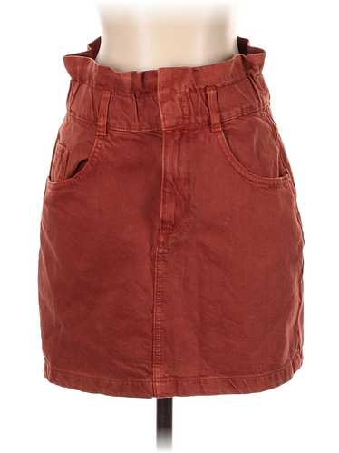 Zara TRF Women Red Denim Skirt S