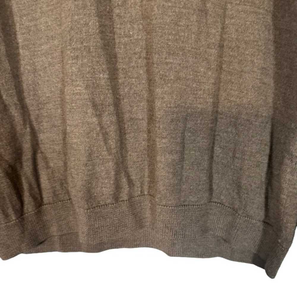 Garnet Hill Brown Wool Long Sleeve Heart Pullover… - image 6