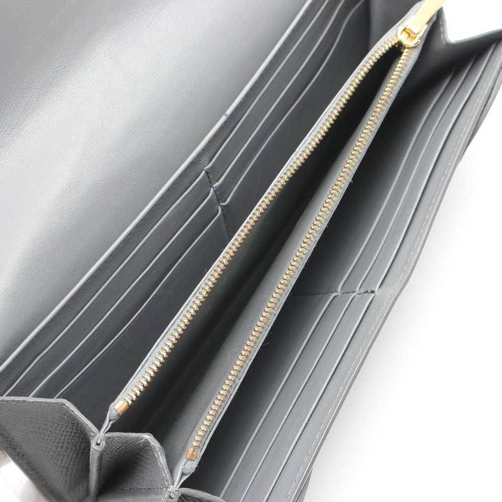 Celine Celine Large Flap Wallet Bi-Fold Long Leat… - image 3