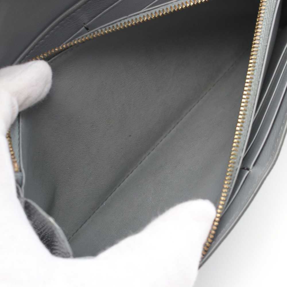Celine Celine Large Flap Wallet Bi-Fold Long Leat… - image 5