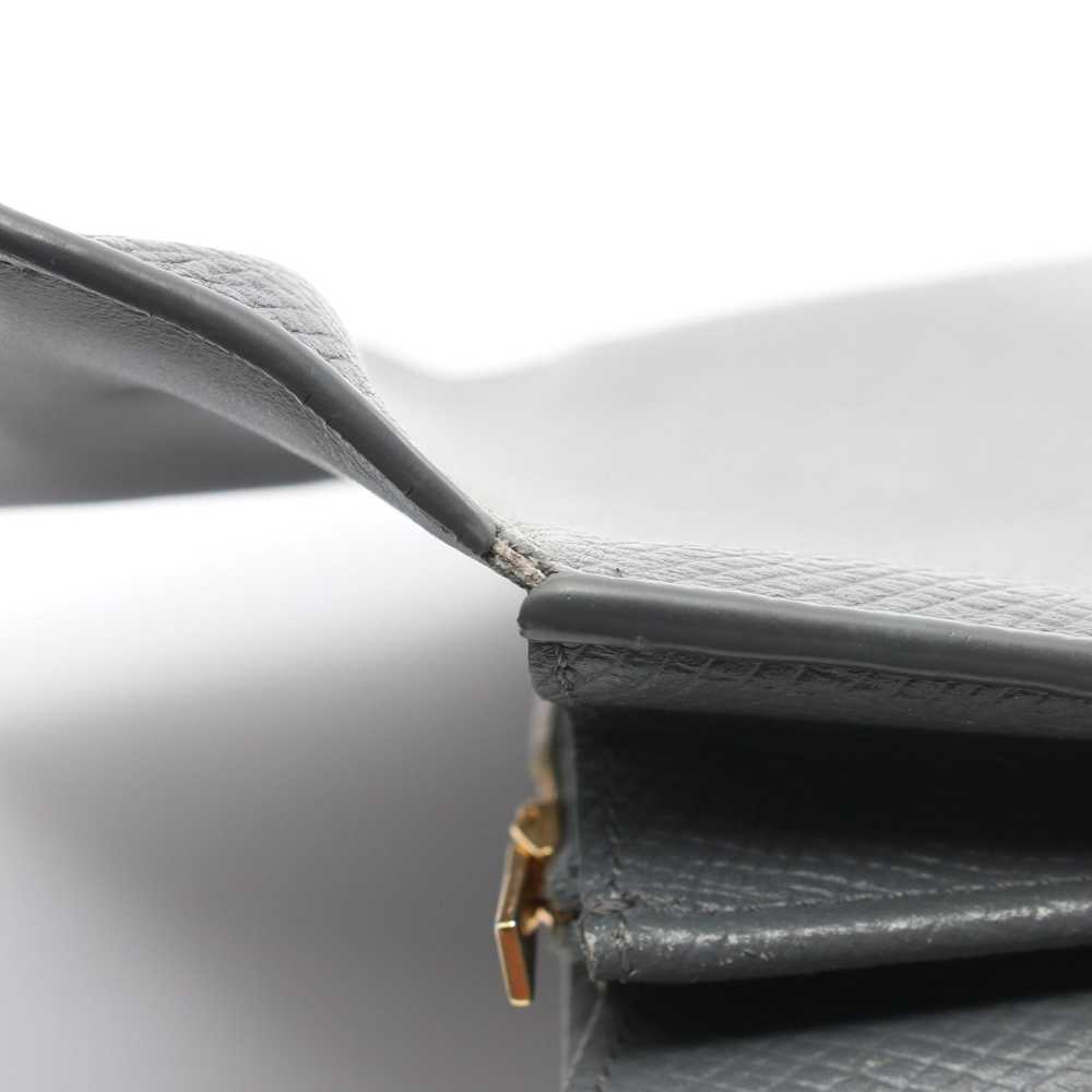 Celine Celine Large Flap Wallet Bi-Fold Long Leat… - image 6