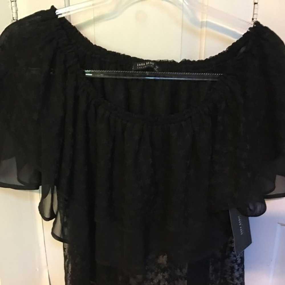 Basic Collection Black Cropped Blouse - image 4