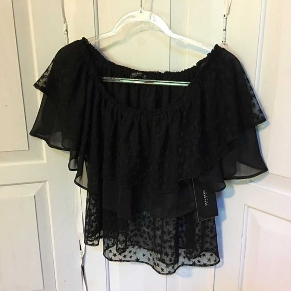 Basic Collection Black Cropped Blouse - image 5