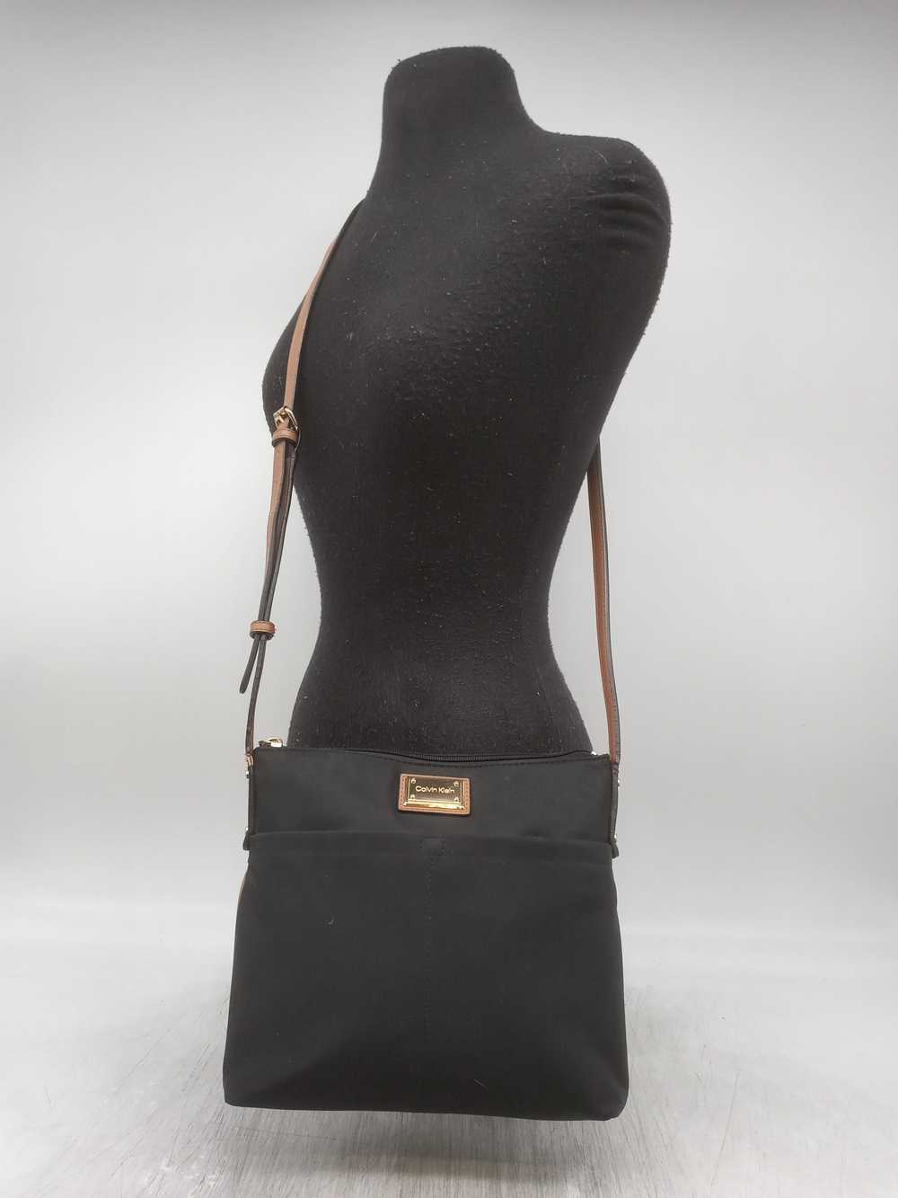 Calvin Klein Black Nylon Crossbody Handbag Purse - image 1