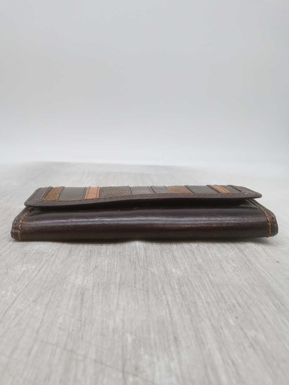 Fossil Vintage Brown Suede & Leather Trifold Wall… - image 3