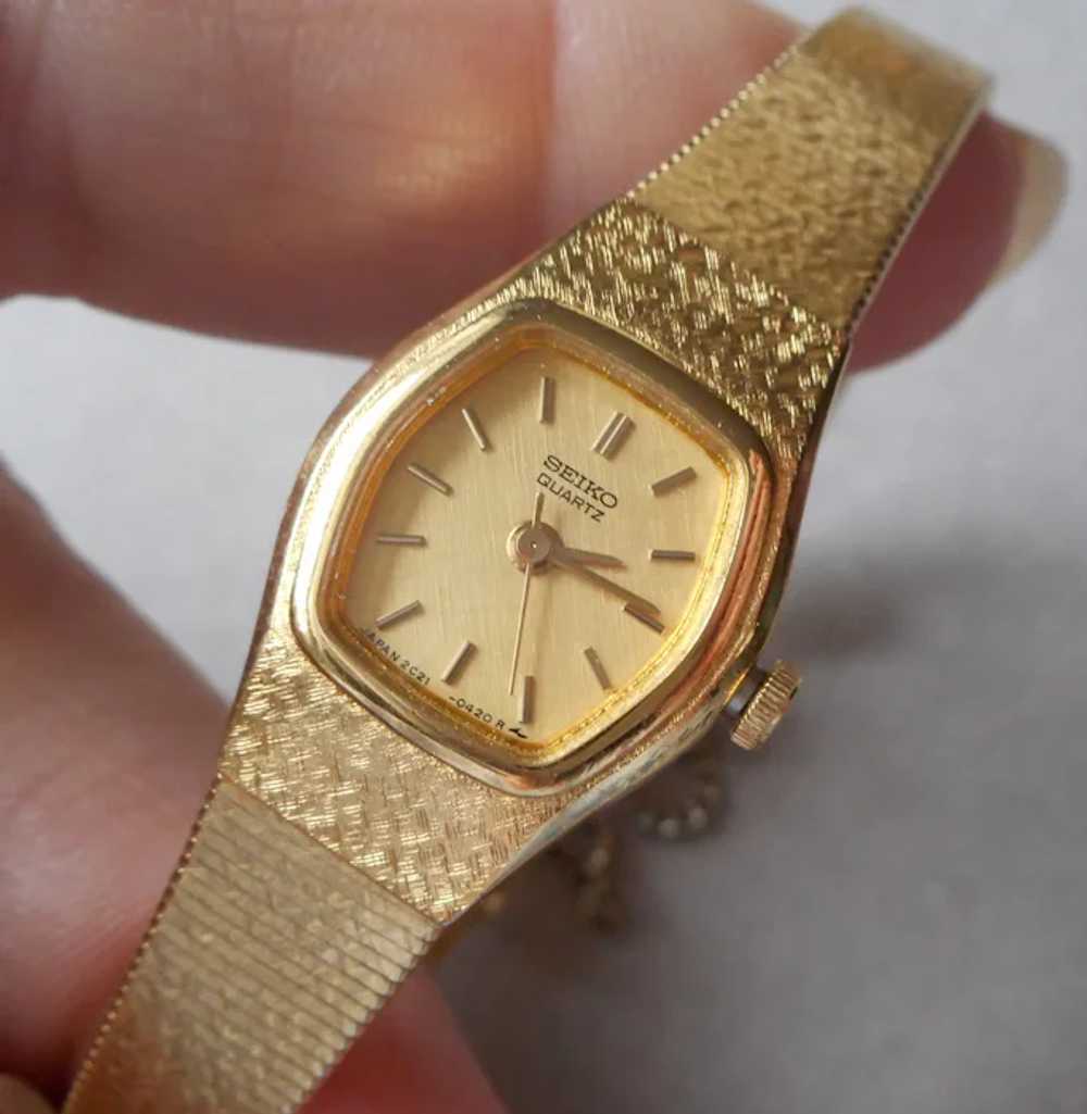 1980s Narrow Seiko 2C21 5149 Ladies Watch Vintage… - image 3