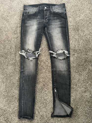 MNML skinny fit mnml zipper jeans