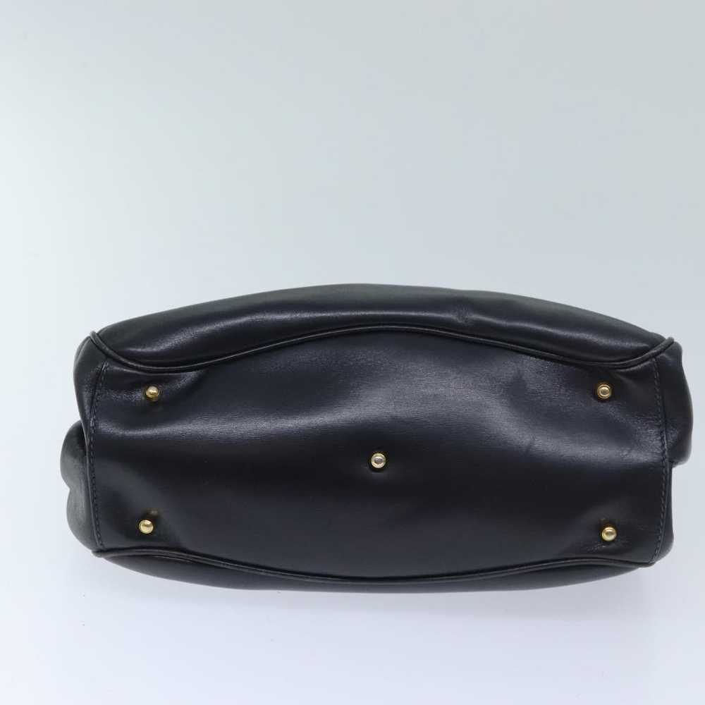 Gucci GUCCI Ready Lock Hand Bag Leather Navy 000 … - image 10