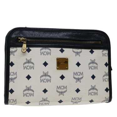 MCM MCM Vicetos Logogram Clutch Bag PVC Leather W… - image 1