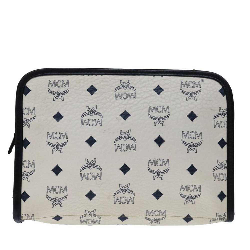 MCM MCM Vicetos Logogram Clutch Bag PVC Leather W… - image 3