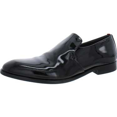 Hugo Mens Black Patent Leather Loafers 7.5 Medium… - image 1