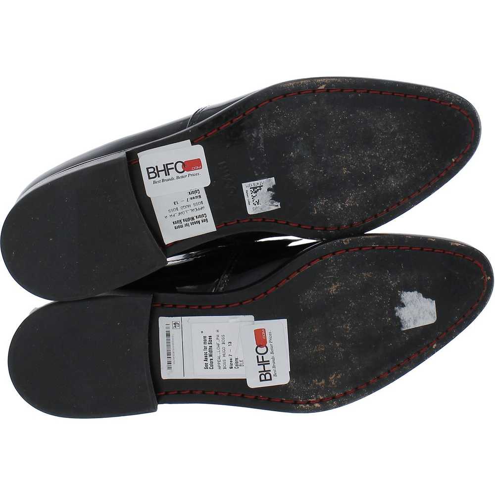 Hugo Mens Black Patent Leather Loafers 7.5 Medium… - image 2