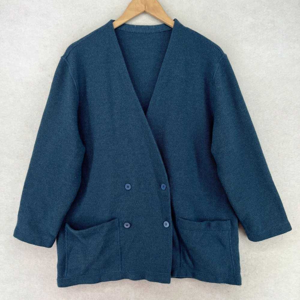 Vintage RODIER Sweater Womens L Wool Blend Double… - image 1