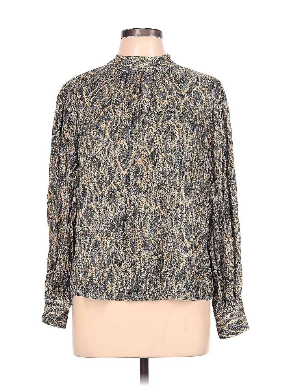Another Love Women Gold Long Sleeve Blouse L - image 1