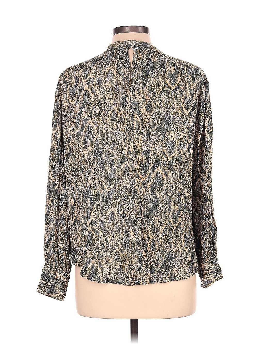 Another Love Women Gold Long Sleeve Blouse L - image 2